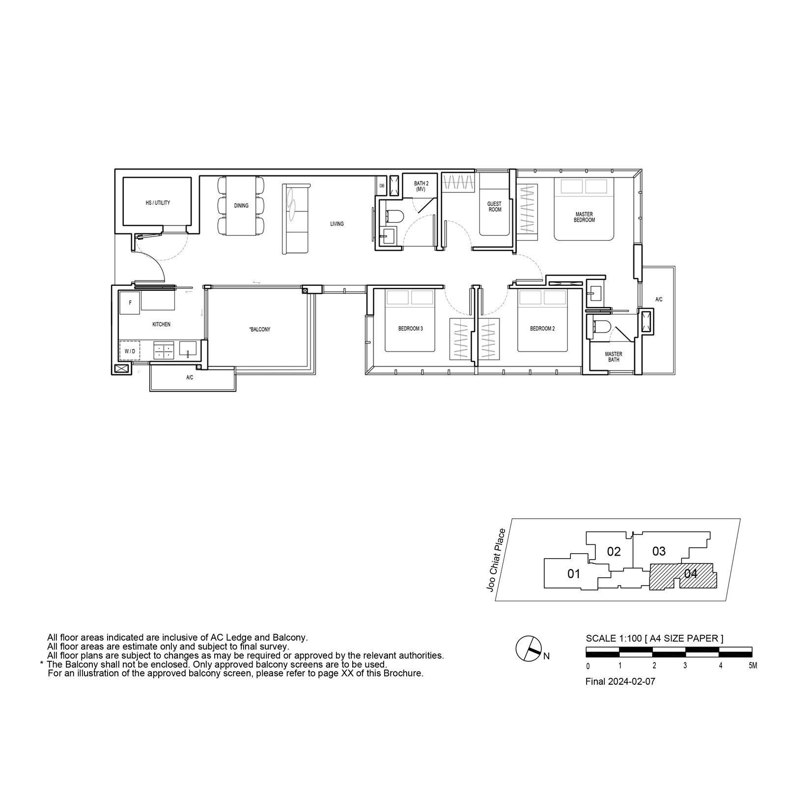 3+G Floor Plan