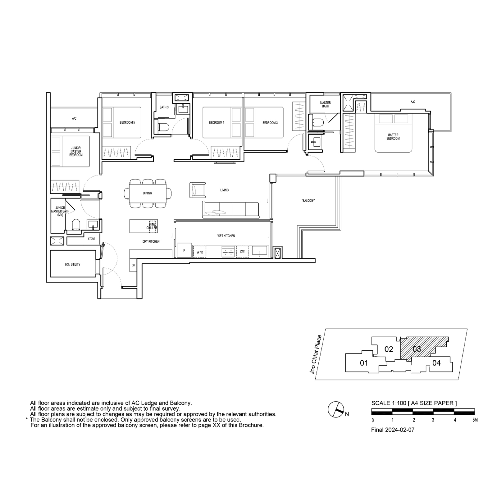 5BR Floor Plan